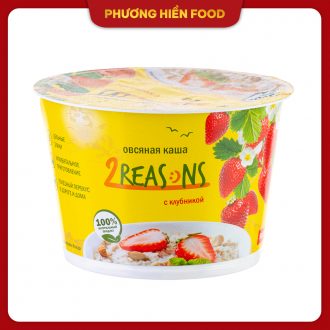 Cháo ăn liền 2Reasons yến mạch hương dâu