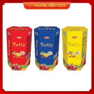 Kẹo mềm hương trái cây Mini Toffy hiệu LaLe – 180g hộp giấy