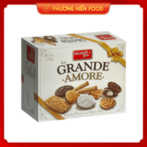 Bánh quy và bánh quế hỗn hợp hiệu Ungrande Amore 240G hộp giấy