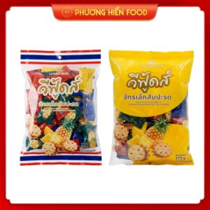 Bánh quy may mắn mini nhân mứt dứa hiệu Vfoods 375g – gói