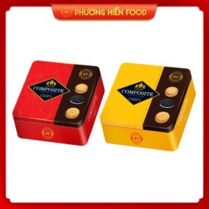 Bánh quy hỗn hợp LuckySun 410G Hộp thiếc Mẫu mới
