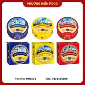 Bánh quy hỗn hợp LuckySun 110g HS tròn