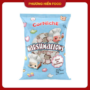 Kẹo dẻo Marshmallows tổng hợp hiệu CorNiche 1kg
