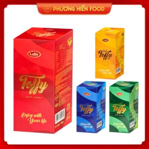Kẹo mềm hương trái cây Mini Toffy hiệu LaLe – 180g hộp giấy mẫu mới