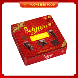 Sô cô la hỗn hợp cao cấp hiệu Belgian 200G Hộp thiếc