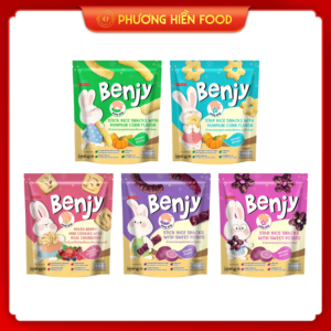 Bánh gạo snacks  hiệu Benjy 40g Các loại hình