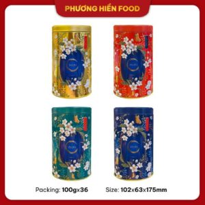 TRÀ OOLONG Nguyên Chất hiệu Zelda   túi lọc OVAL 30G Hộp thiếc