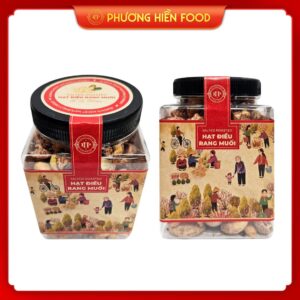 Hạt điều rang muối 250G Hộp nhựa Tết