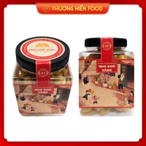 Nho khô vàng Raisins 300G Hộp nhựa tết