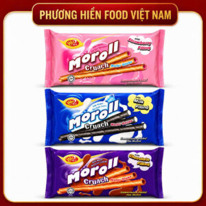 Bánh ống quế giòn Moroll nhân kem hiệu Win2 90g