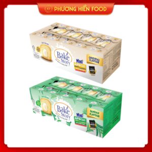 Bánh Muffin mini vị lá dứa dừa và nguyên bản hiệu Win2 265g nhập khẩu Malaysia