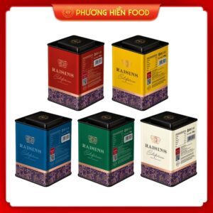 NHO KHÔ VÀNG RAISINS 150G HỘP SẮT