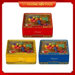 Kẹo mềm Fruit Plus hỗn hợp 170G Hộp sắt Mới