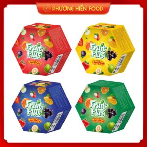 Kẹo mềm Fruit Plus hỗn hợp hương trái cây các vị 90g