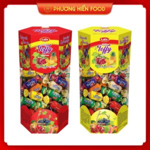 Kẹo mềm hương trái cây Mini Toffy hiệu LaLe – 180g hộp giấy