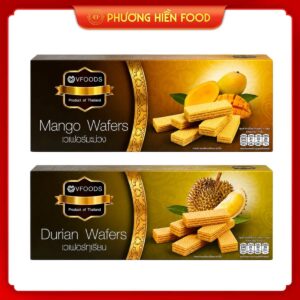 Bánh xốp vị sầu riêng và vị xoài hiệu Vfoods xuất xứ Thái Lan